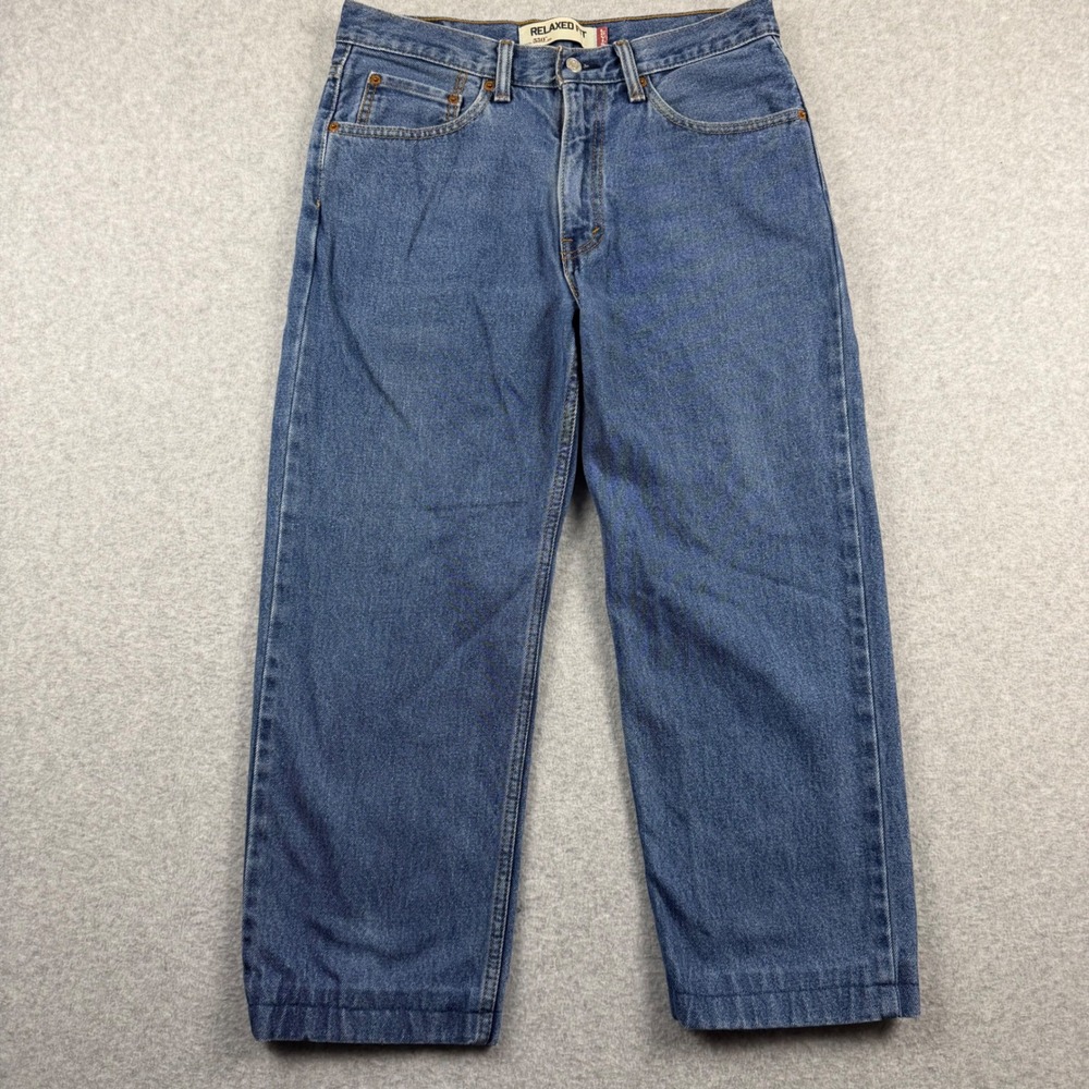 Y2K Levis 550 Relaxed Fit Jeans Mens 32x25 Blue Medium Wash Denim 550-0216